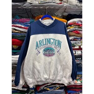 Vintage Gear For Sports Arlington International Racecourse Sweatshirt XL Navy